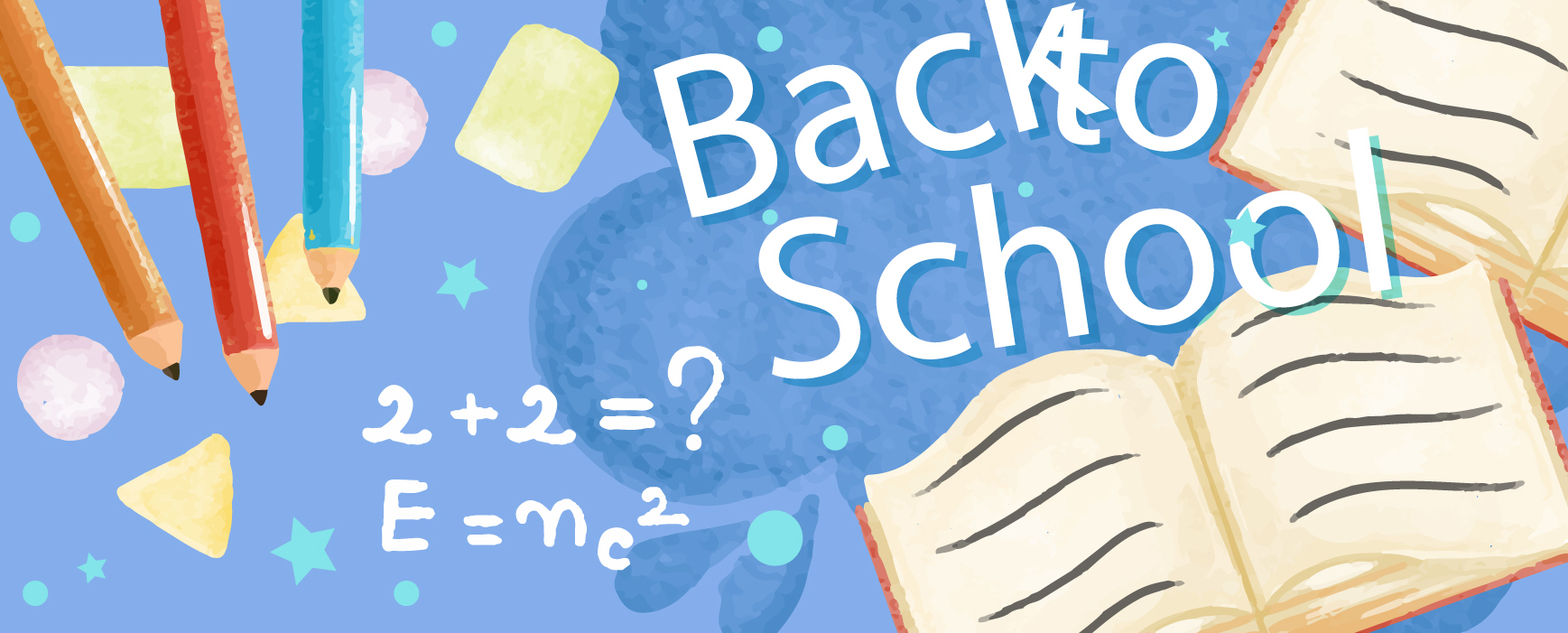 2款彩绘返校元素banner矢量图_sccnn.com